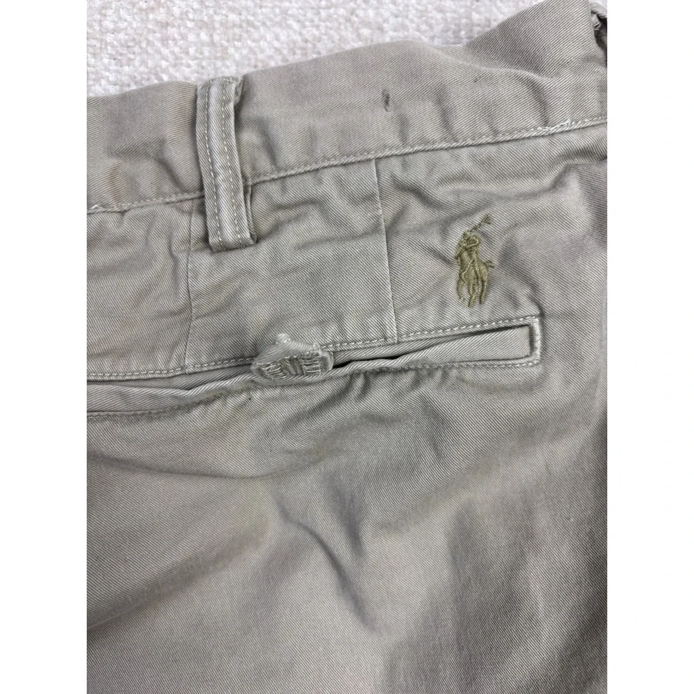 Polo Ralph Lauren Mens 42x30 Tan Khaki Stretch Straight Fit Chino Pants